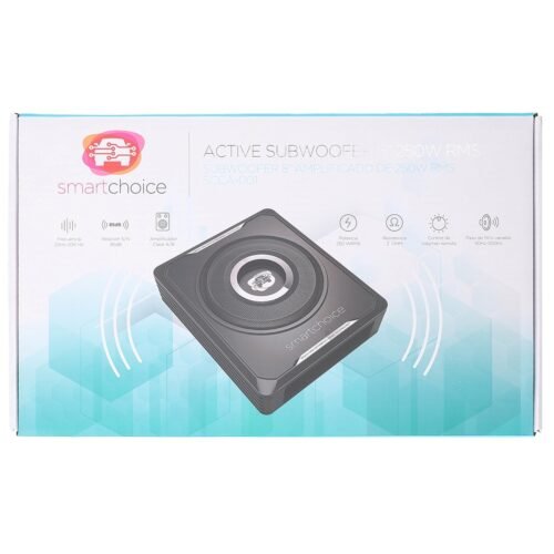 Subwoofer Plano Amplificado 8″ de 250RMS SMART CHOICE